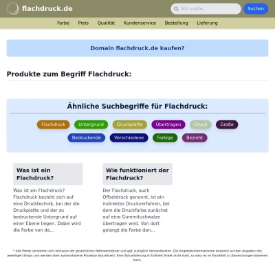 Screenshot flachdruck.de