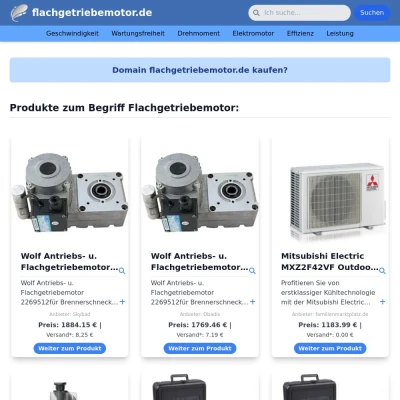 Screenshot flachgetriebemotor.de