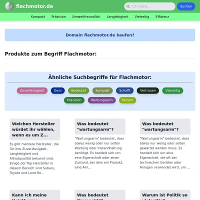 Screenshot flachmotor.de