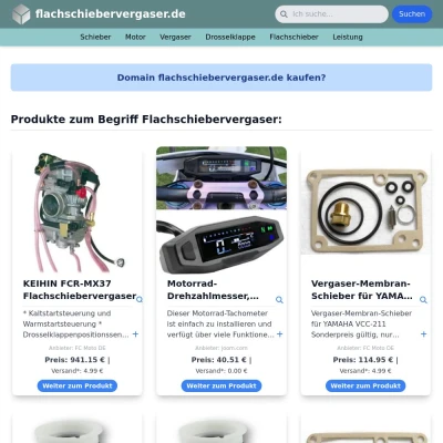 Screenshot flachschiebervergaser.de