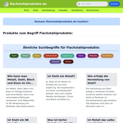 Screenshot flachstahlprodukte.de