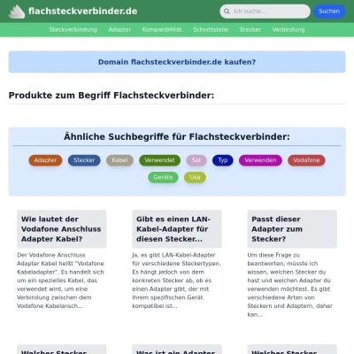 Screenshot flachsteckverbinder.de