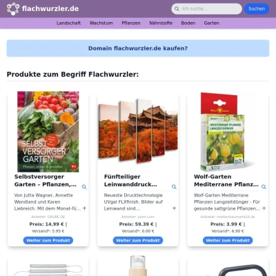 Screenshot flachwurzler.de