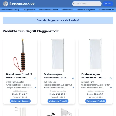 Screenshot flaggenstock.de