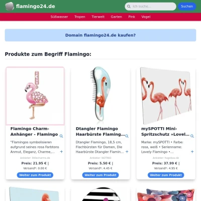 Screenshot flamingo24.de