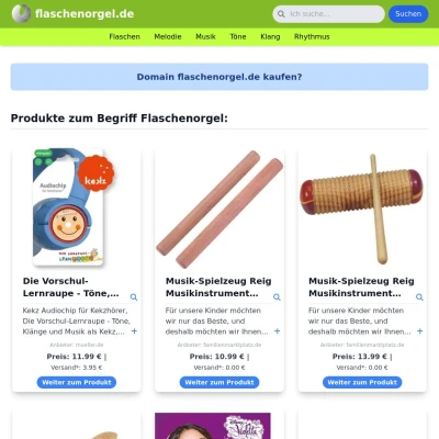 Screenshot flaschenorgel.de