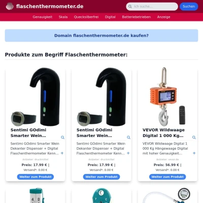 Screenshot flaschenthermometer.de