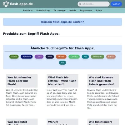 Screenshot flash-apps.de