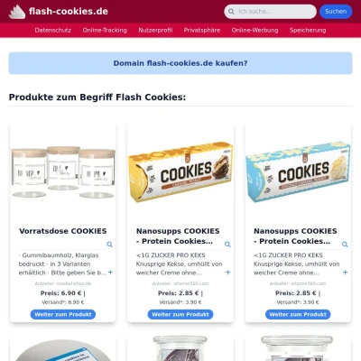 Screenshot flash-cookies.de