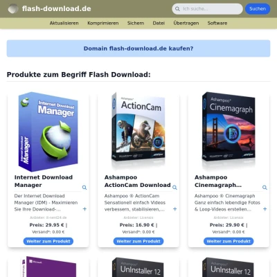 Screenshot flash-download.de