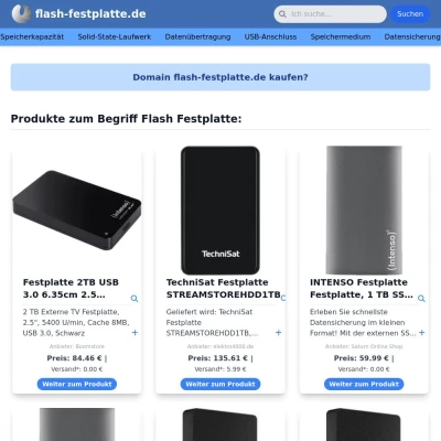 Screenshot flash-festplatte.de