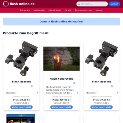 Screenshot flash-online.de