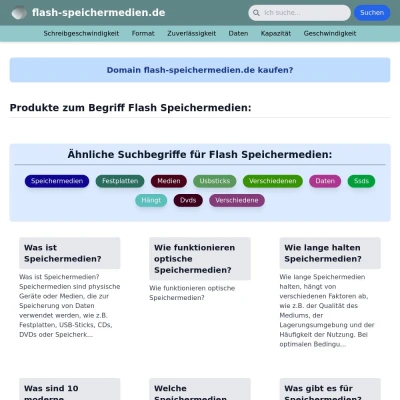 Screenshot flash-speichermedien.de