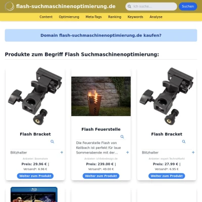 Screenshot flash-suchmaschinenoptimierung.de