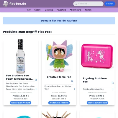 Screenshot flat-fee.de
