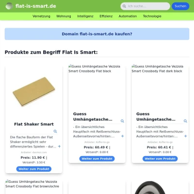 Screenshot flat-is-smart.de