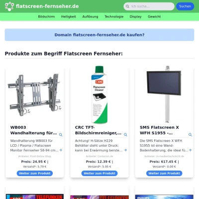 Screenshot flatscreen-fernseher.de