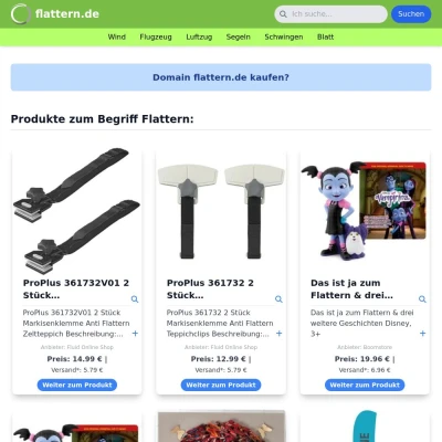 Screenshot flattern.de