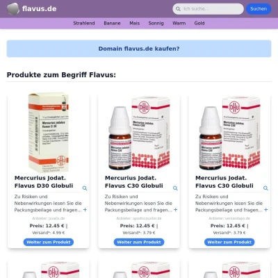 Screenshot flavus.de