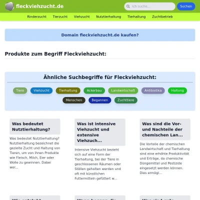 Screenshot fleckviehzucht.de