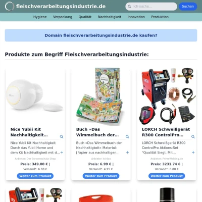 Screenshot fleischverarbeitungsindustrie.de