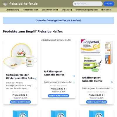 Screenshot fleissige-helfer.de