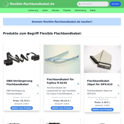 Screenshot flexible-flachbandkabel.de