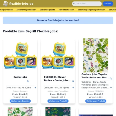 Screenshot flexible-jobs.de