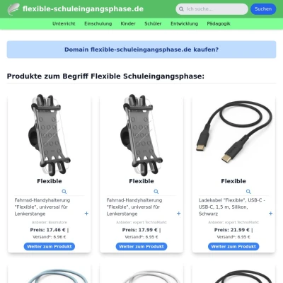 Screenshot flexible-schuleingangsphase.de