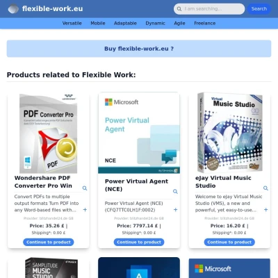 Screenshot flexible-work.eu