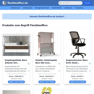 Screenshot flexibleoffice.de
