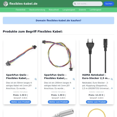 Screenshot flexibles-kabel.de