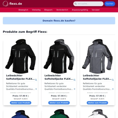 Screenshot flexs.de