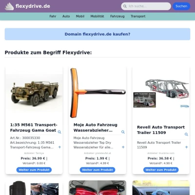 Screenshot flexydrive.de