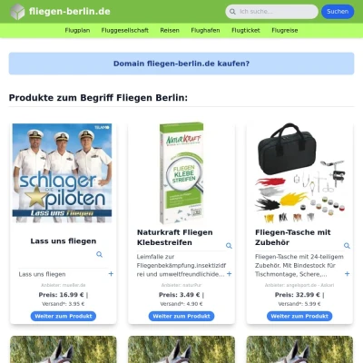Screenshot fliegen-berlin.de