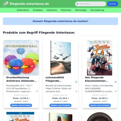 Screenshot fliegende-untertasse.de