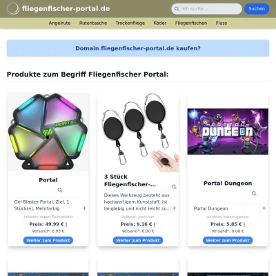 Screenshot fliegenfischer-portal.de