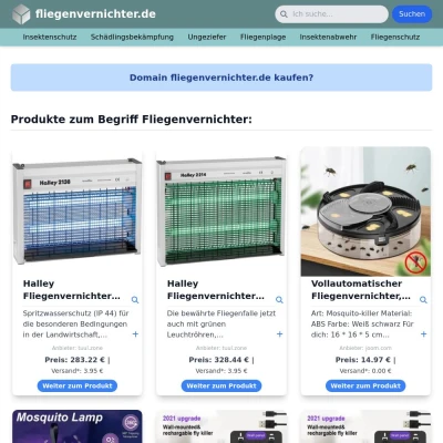 Screenshot fliegenvernichter.de