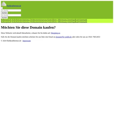 Screenshot fliehkraftbremse.de