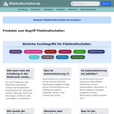 Screenshot fliehkraftschalter.de