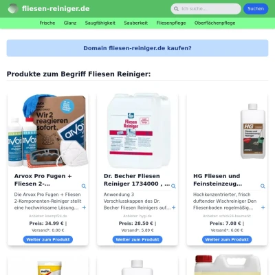 Screenshot fliesen-reiniger.de