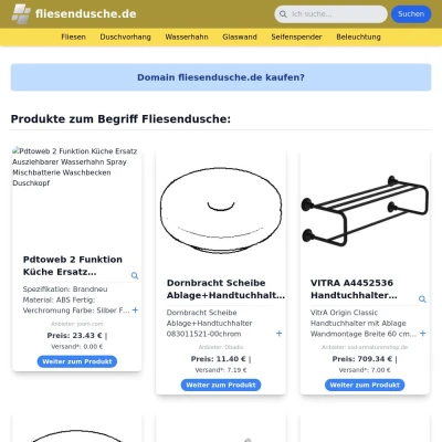 Screenshot fliesendusche.de