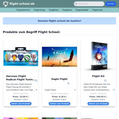 Screenshot flight-school.de