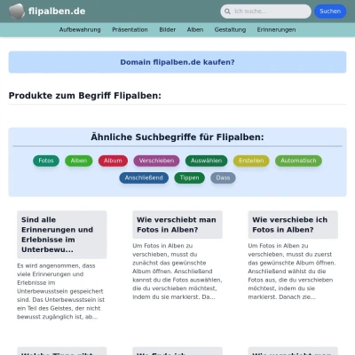 Screenshot flipalben.de