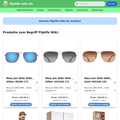 Screenshot fliplife-wiki.de