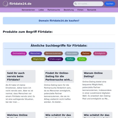 Screenshot flirtdate24.de