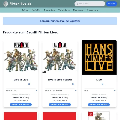 Screenshot flirten-live.de