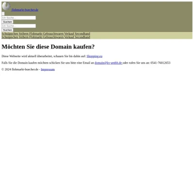 Screenshot flohmarkt-buecher.de