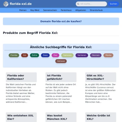 Screenshot florida-xxl.de