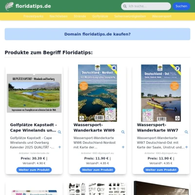Screenshot floridatips.de